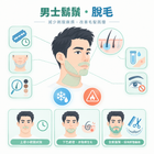 男士鬍鬚脫毛值得做嗎？上唇、下巴及全面鬍鬚比較