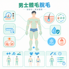 男士全身脫毛部位怎樣選？手臂、胸背及腿部指南