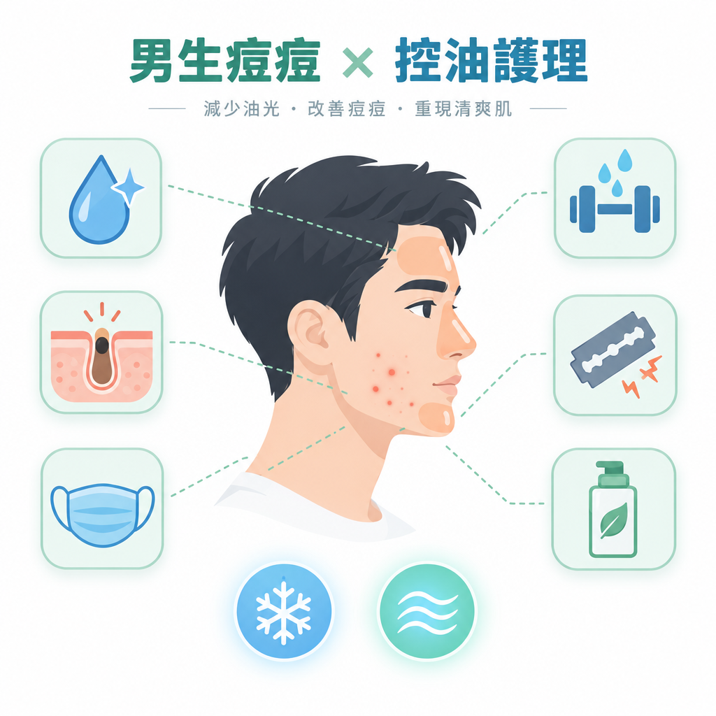 男士暗瘡反覆出現怎麼辦？控油及修護護理指南